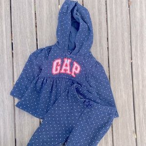 Baby GAP Logo Hoodie Outfit (6-12M)